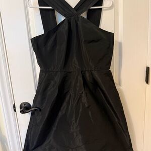 Banana Republic Black Cross-Strap cocktail Dress